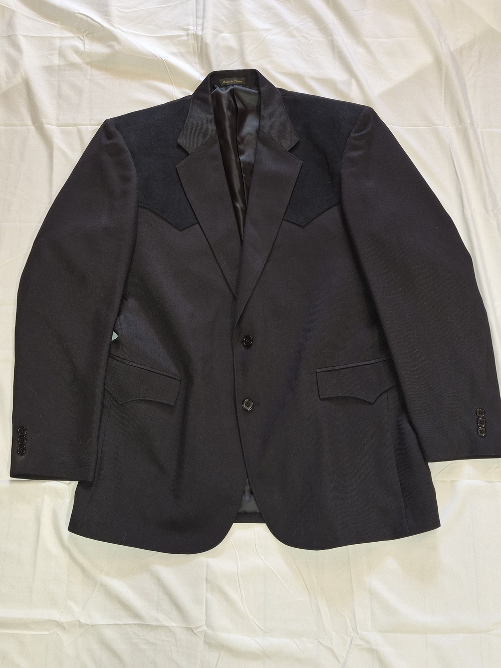 Men's Circle 'S' Black Western-Style Blazer 44L